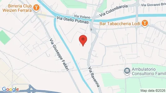 Apartments for rent i Ferrara - kort over placeringen