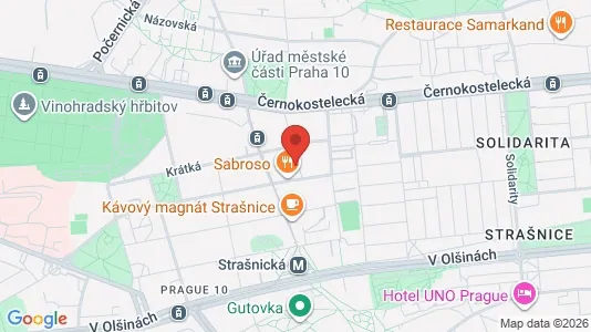 Apartments for rent i Prague 10 - kort over placeringen