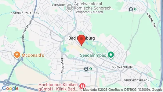 Apartments for rent i Hochtaunuskreis - kort over placeringen