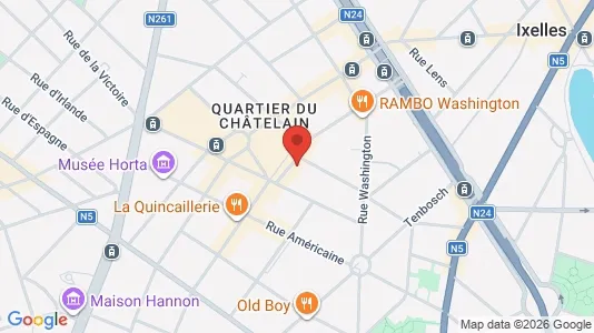 Apartments for rent i Brussels Elsene - kort over placeringen