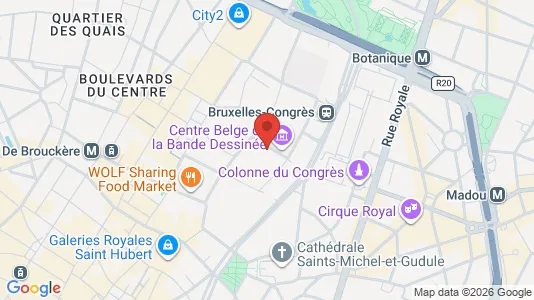 Apartments for rent i Stad Brussel - kort over placeringen
