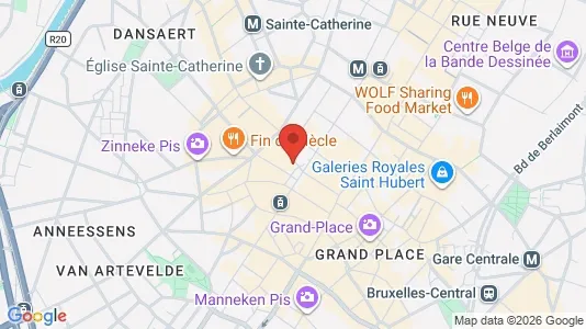 Apartments for rent i Stad Brussel - kort over placeringen