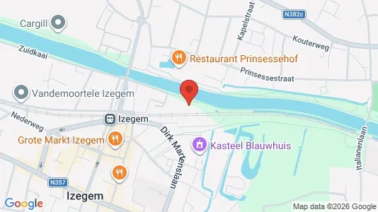 Apartments for rent i Izegem - kort over placeringen