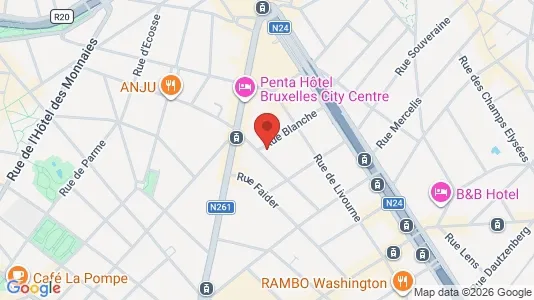 Apartments for rent i Brussels Sint-Gillis - kort over placeringen