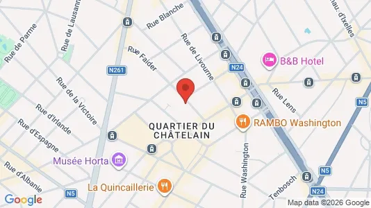 Apartments for rent i Brussels Elsene - kort over placeringen