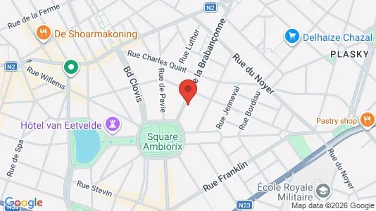 Apartments for rent i Brussels Etterbeek - kort over placeringen