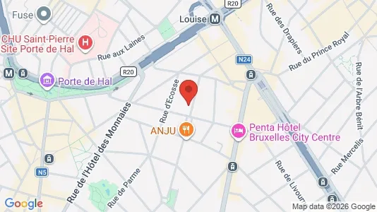 Apartments for rent i Brussels Sint-Gillis - kort over placeringen