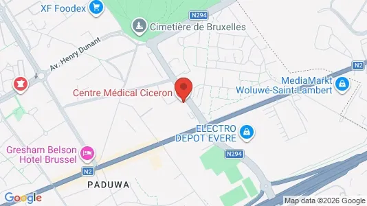 Apartments for rent i Brussels Evere - kort over placeringen