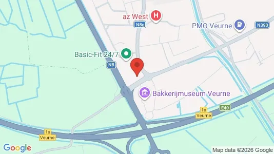 Apartments for rent i Veurne - kort over placeringen