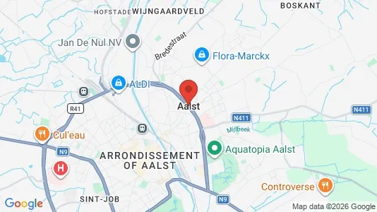 Houses for rent i Aalst - kort over placeringen