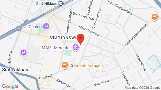 Apartments for rent i Sint-Niklaas - kort over placeringen