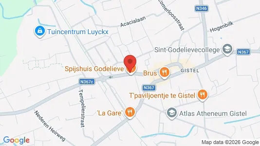 Apartments for rent i Gistel - kort over placeringen