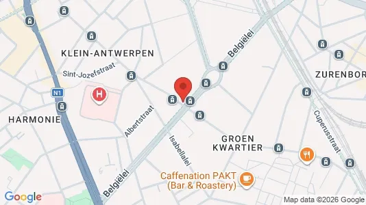 Apartments for rent i Stad Antwerp - kort over placeringen