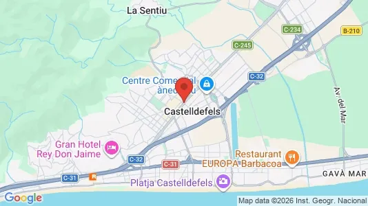 Apartments for rent i Castelldefels - kort over placeringen