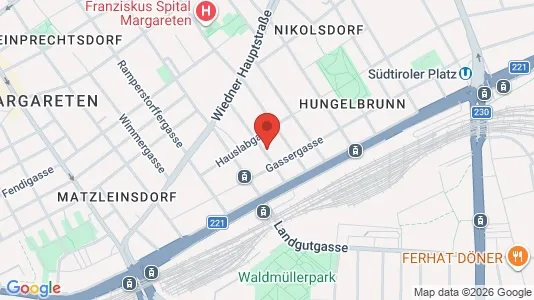 Apartments for rent i Vienna Margareten - kort over placeringen