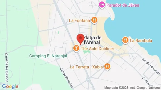 Apartments for rent i Jávea/Xàbia - kort over placeringen