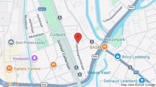 Apartments for rent i Stad Gent - kort over placeringen