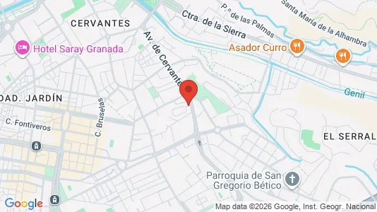 Apartments for rent i Granada - kort over placeringen