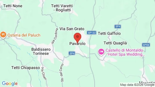 Apartments for rent i Pavarolo - kort over placeringen