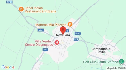 Apartments for rent i Novellara - kort over placeringen