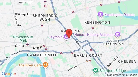 Apartments for rent i London W14 - kort over placeringen