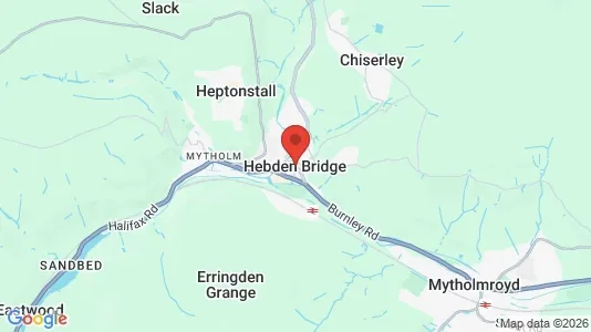 Houses for rent i Hebden Bridge - West Yorkshire - kort over placeringen