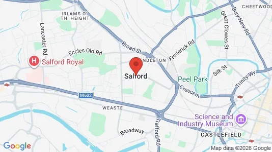 Apartments for rent i Salford - Lancashire - kort over placeringen