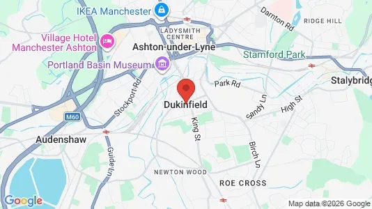 Apartments for rent i Dukinfield - Cheshire - kort over placeringen