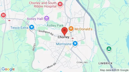 Apartments for rent i Chorley - Lancashire - kort over placeringen