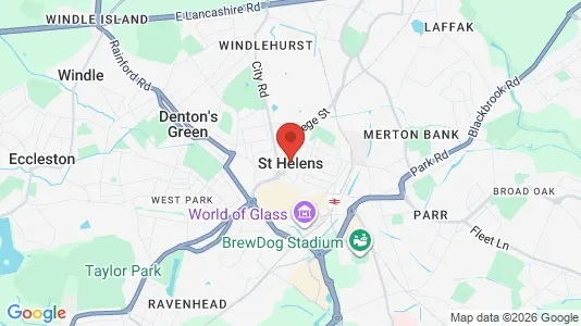 Apartments for rent i St. helens - Merseyside - kort over placeringen