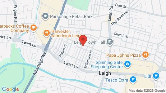 Apartments for rent i Leigh - Lancashire - kort over placeringen