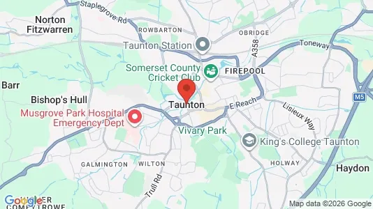 Apartments for rent i Taunton - Somerset - kort over placeringen