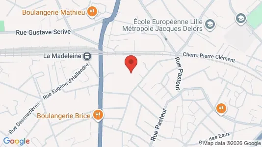 Apartments for rent i Lille - kort over placeringen