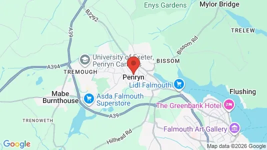 Apartments for rent i Penryn - Cornwall - kort over placeringen