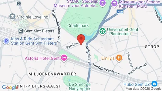 Apartments for rent i Stad Gent - kort over placeringen