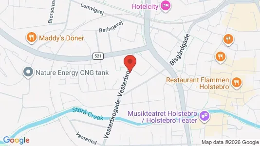 Apartments for rent i Holstebro - kort over placeringen