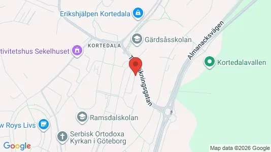 Apartments for rent i Gothenburg East - kort over placeringen