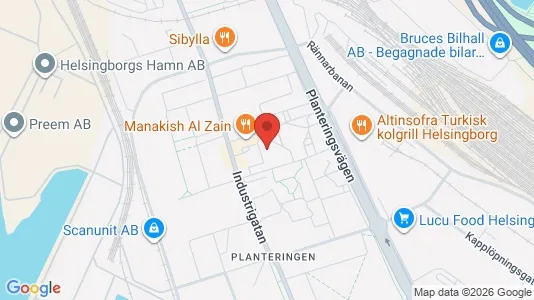 Apartments for rent i Helsingborg - kort over placeringen