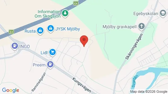 Apartments for rent i Mjölby - kort over placeringen