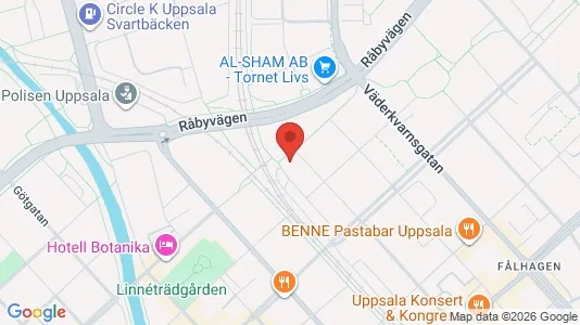 Apartments for rent i Uppsala - kort over placeringen