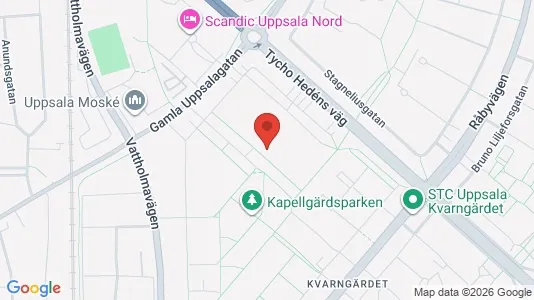 Apartments for rent i Uppsala - kort over placeringen
