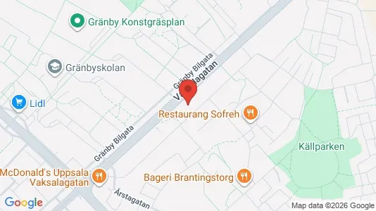 Apartments for rent i Uppsala - kort over placeringen