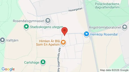 Apartments for rent i Uppsala - kort over placeringen