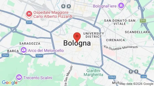Rooms for rent i Bologna - kort over placeringen