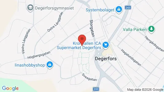 Apartments for rent i Degerfors - kort over placeringen