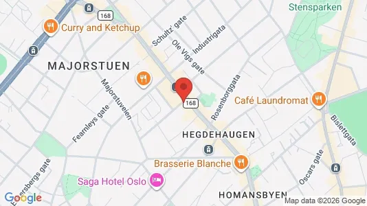 Apartments for rent i Oslo Frogner - kort over placeringen