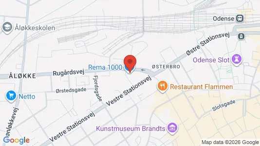 Apartments for rent i Odense C - kort over placeringen