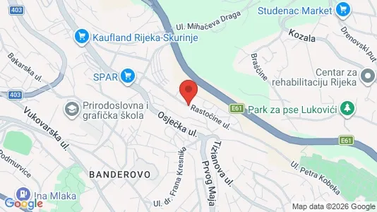 Apartments for rent i Rijeka - kort over placeringen