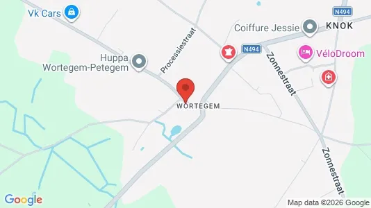 Apartments for rent i Wortegem-Petegem - kort over placeringen