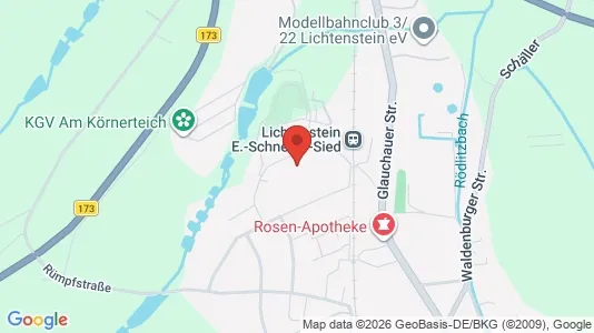Apartments for rent i Zwickau - kort over placeringen